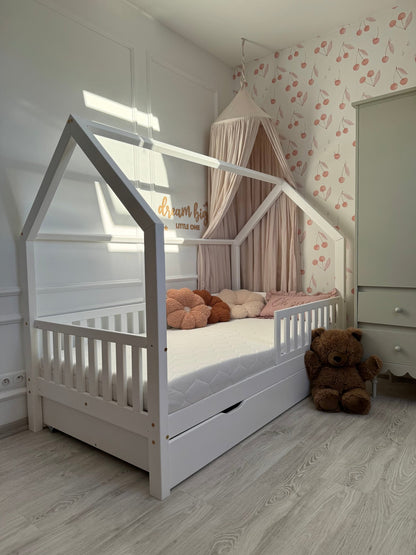 Cama casita montessori con cajón A CORUÑA · A MEDIDA - MINIPIU