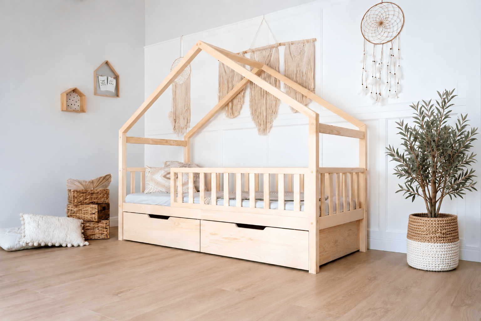 Cama montessori EVOLUTIVA TERUEL 105x190 CM con cajón - MINIPIU