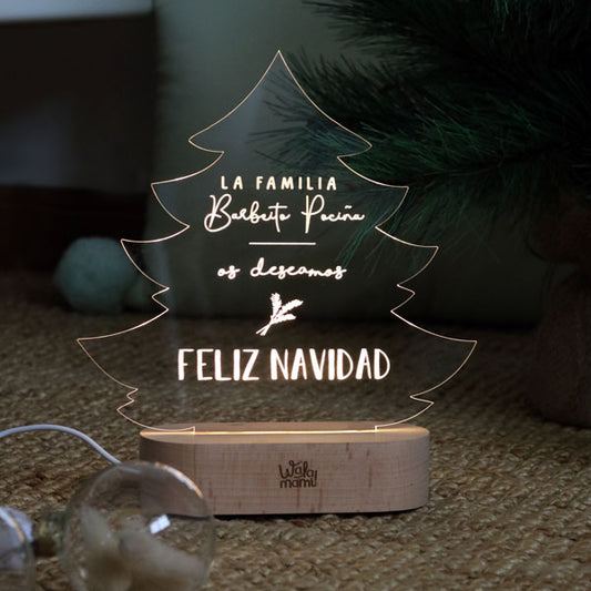 LÁMPARA NAVIDAD PERSONALIZADA