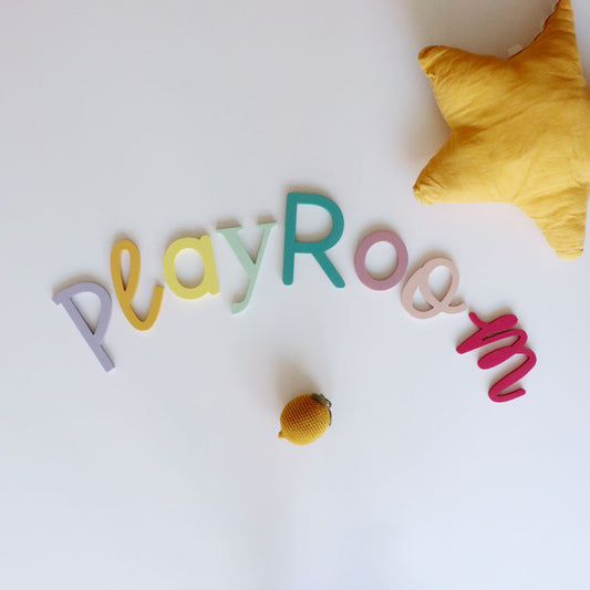 “PLAYROOM” WALL LETTERS