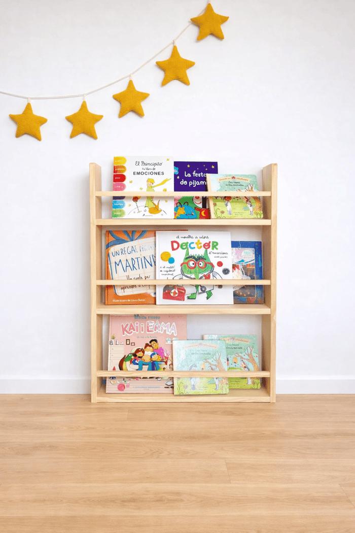 Librería Montessori con 3 estantes Essential 60 x 80 cm