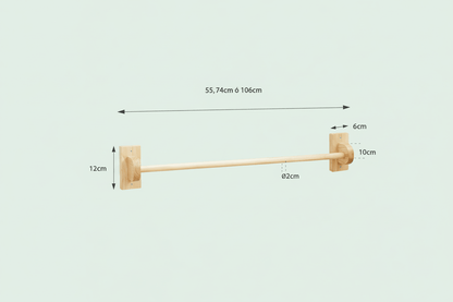 Medidas barra montessori 