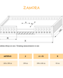 Cama montessori ZAMORA 140 x 190 de pino macizo - MINIPIU