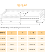 Cama montessori BILBAO de pino macizo - MINIPIU