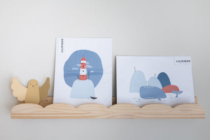 estante flotante nube infantil