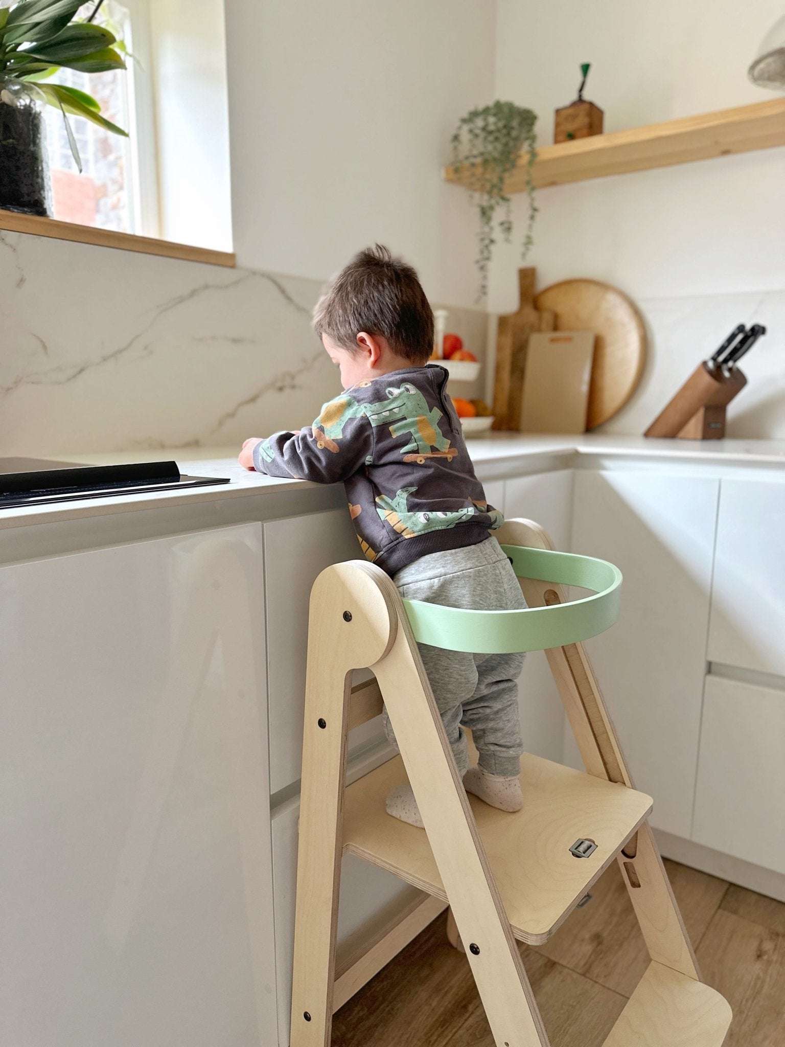 torre montessori stokke Torre de aprendizaje Montessori plegable