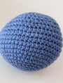 Pelota crochet azul majorelle bebe sonajero