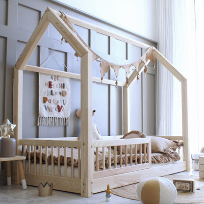 MURCIA lit cottage montessori 90 x 190 en pin massif