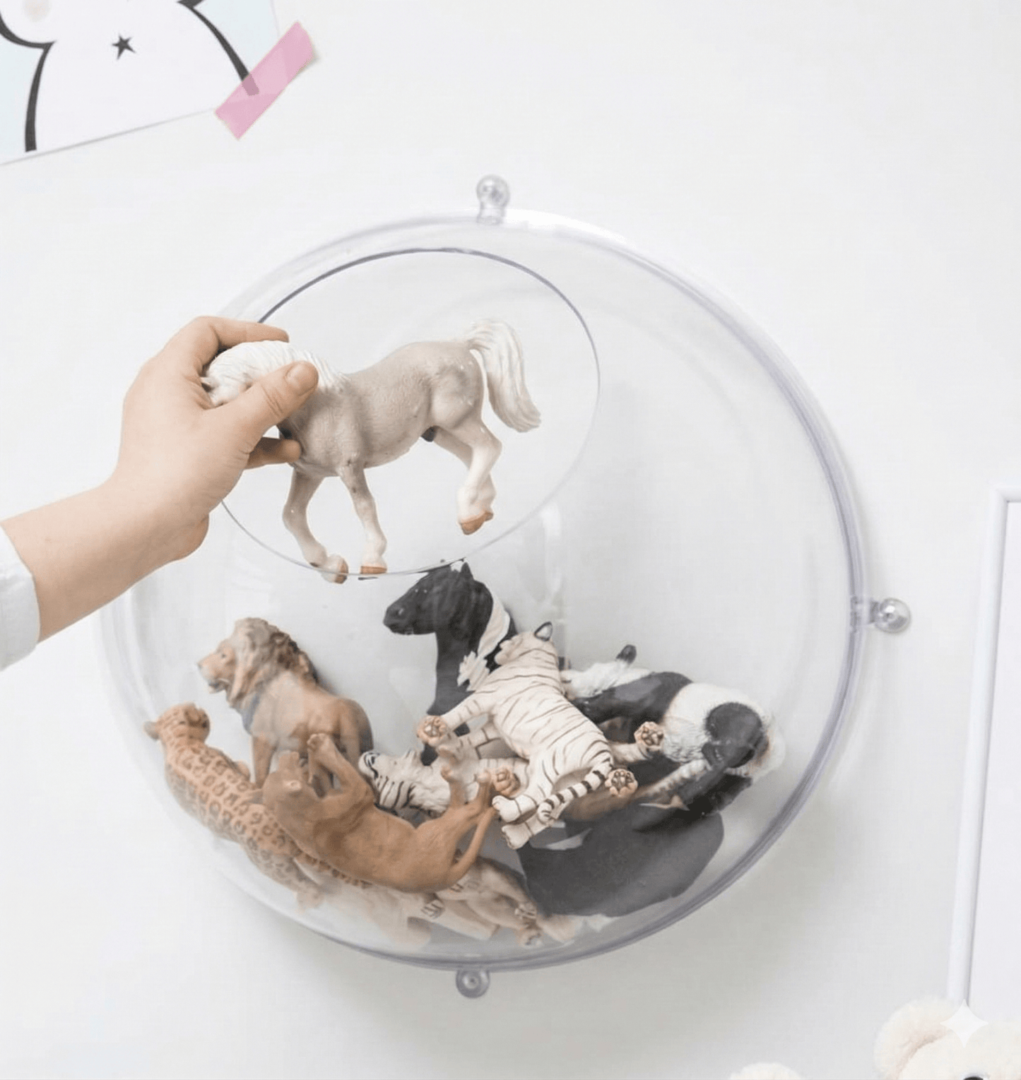 Semi esferas colgantes (Sólo plástico) - MINIPIU