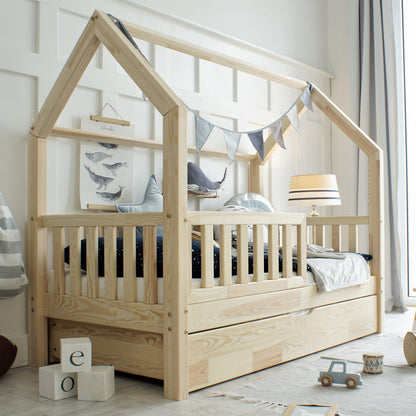 Cama casita montessori con cajón A CORUÑA · A MEDIDA - MINIPIU