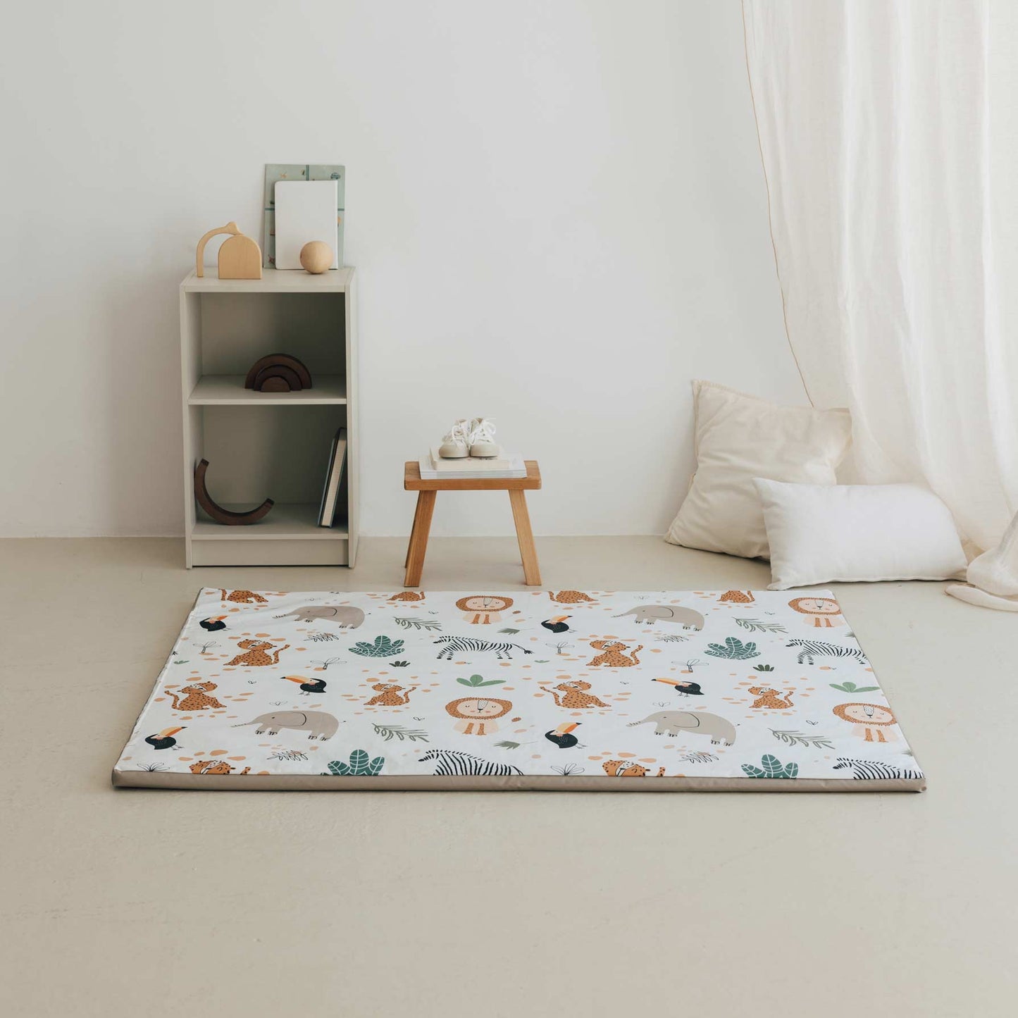 Tapis de jeu imprimé IMPERMÉABLE animal de la savane