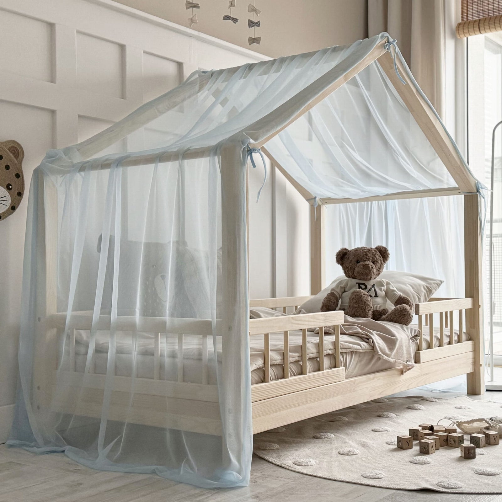 Dosel / tela de gasa cama montessori infantil ✨ - MINIPIU