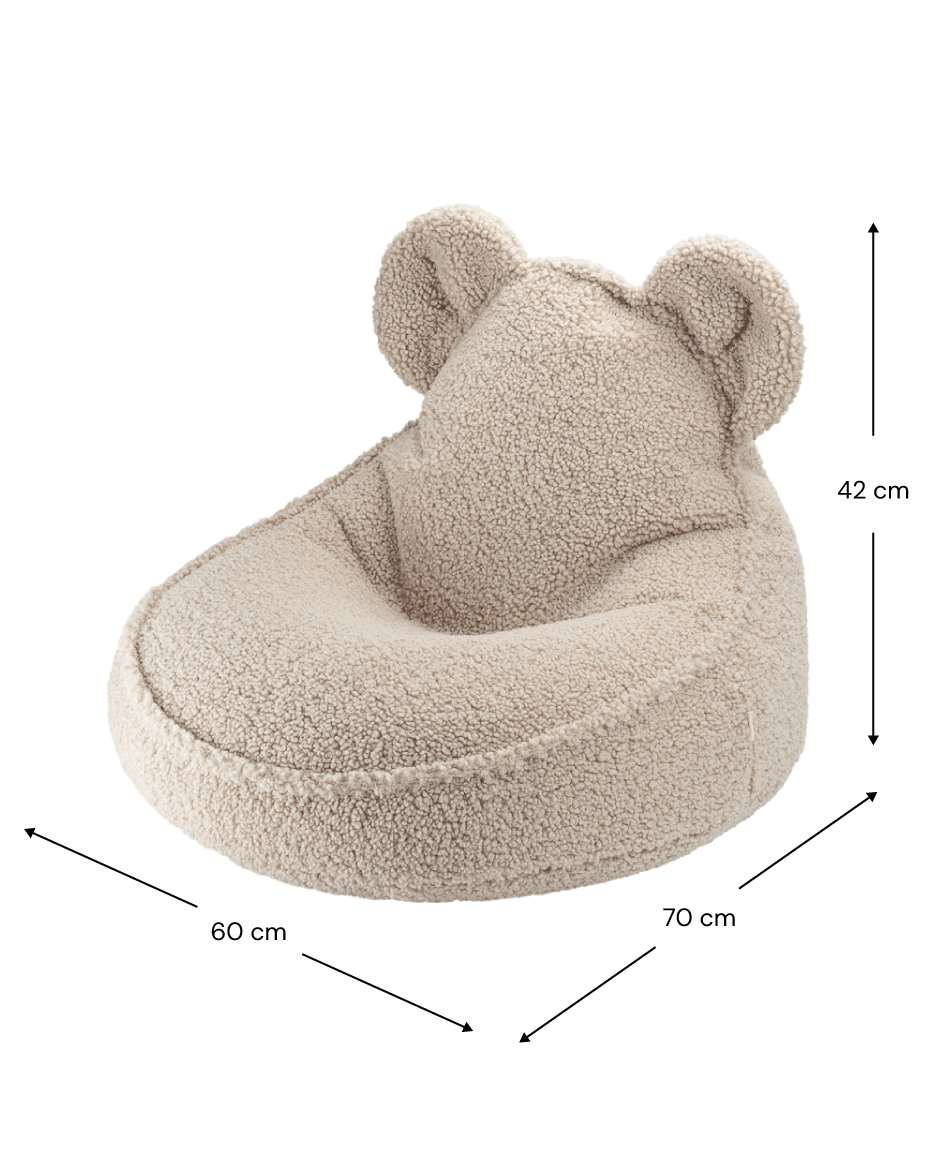 Pouf ourson beige