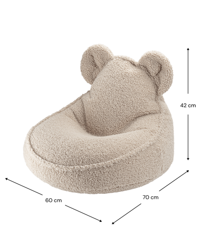 Pouf ourson beige