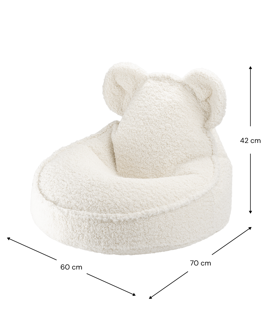 Ours en peluche blanc