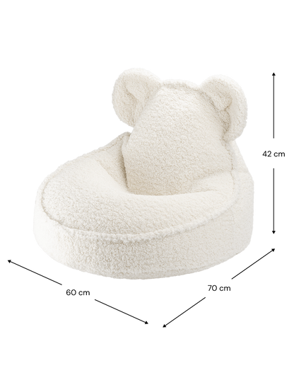 Ours en peluche blanc