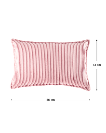 Pink rectangular cushion