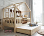 Cama casita montessori con cajón HUELVA · A MEDIDA - MINIPIU