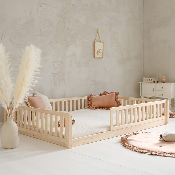 Cama Montessori evolutiva MENORCA 140x200 cm de pino macizo