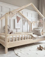 Cama casita montessori ALICANTE natural de pino macizo - MINIPIU