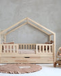 Cama casita nido montessori cajón GERONA 90 x 190, de pino macizo - MINIPIU