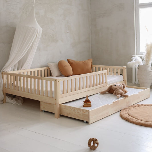 Cama montessori con cajón MÁLAGA 200 x 140 cm