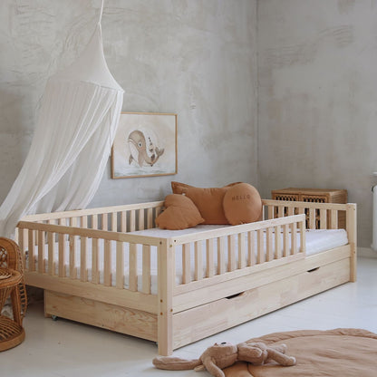 Cama montessori con cajón MÁLAGA 200 x 140 cm