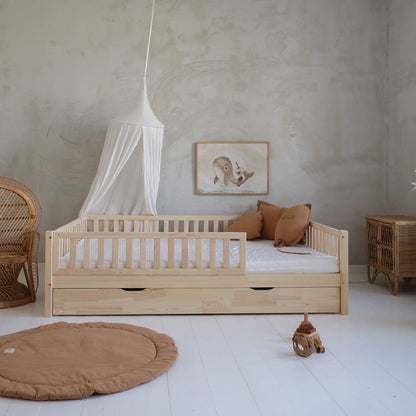 Cama montessori con cajón MÁLAGA 200 x 140 cm