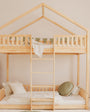 Litera casita montessori CÁDIZ 90 X 190, de pino macizo - MINIPIU