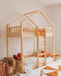 Litera casita montessori CÁDIZ 90 X 190, de pino macizo - MINIPIU
