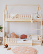 Litera casita montessori PAMPLONA 90 X 190, de pino macizo - MINIPIU