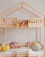 Litera casita montessori CÁDIZ 90 X 190, de pino macizo - MINIPIU