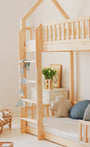Litera casita montessori PAMPLONA 90 X 190, de pino macizo - MINIPIU