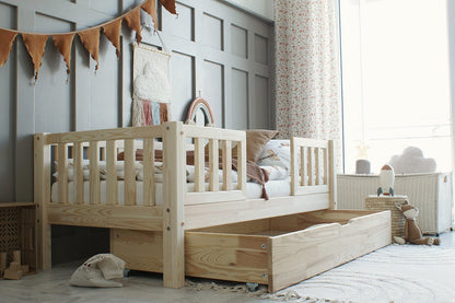 Cama montessori con cajón MÁLAGA · A MEDIDA - MINIPIU