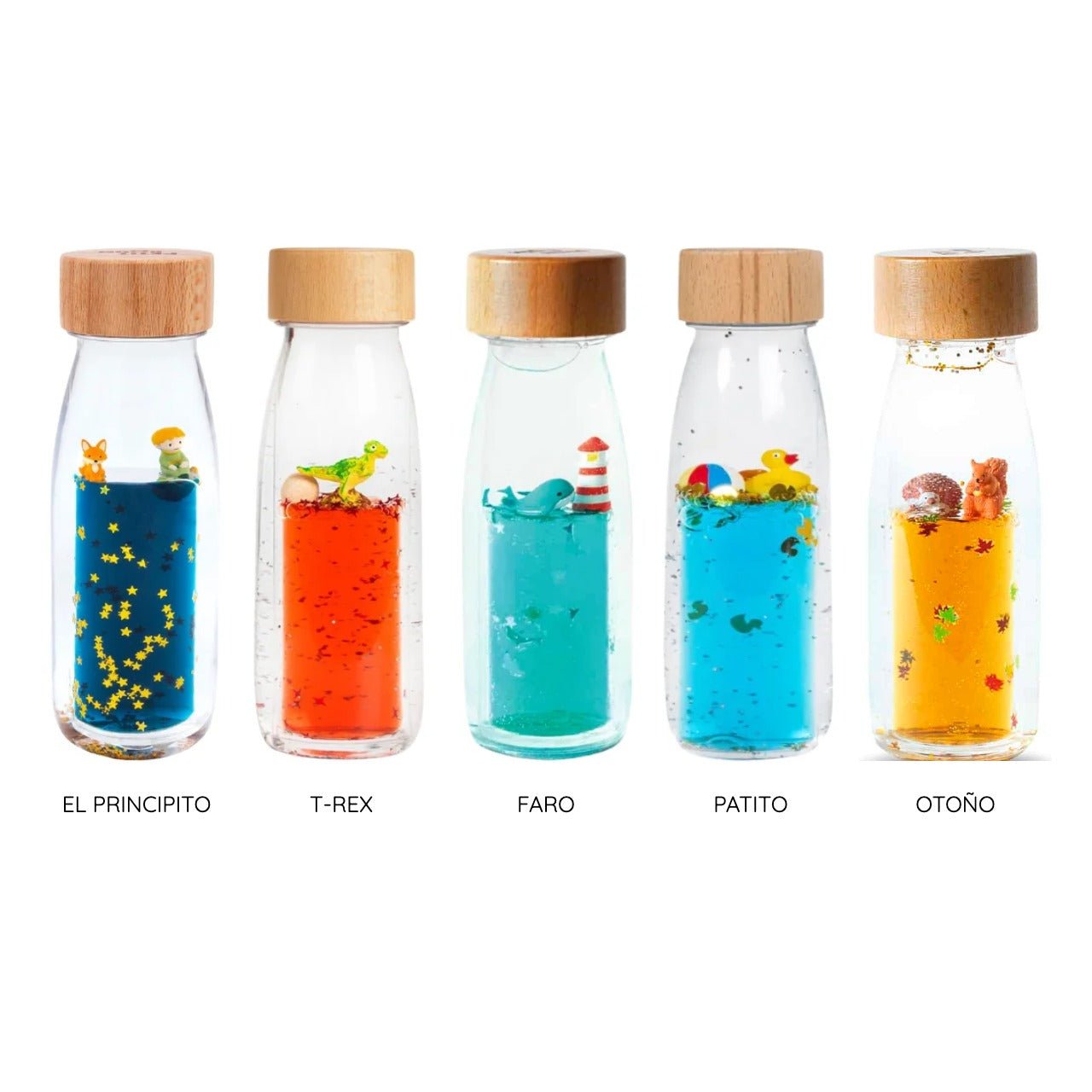 Botellas sensoriales MOVE BOTTLE - 5 modelos - MINIPIU