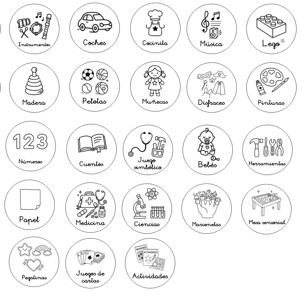 organizadores ciruculares infantil orden habitación