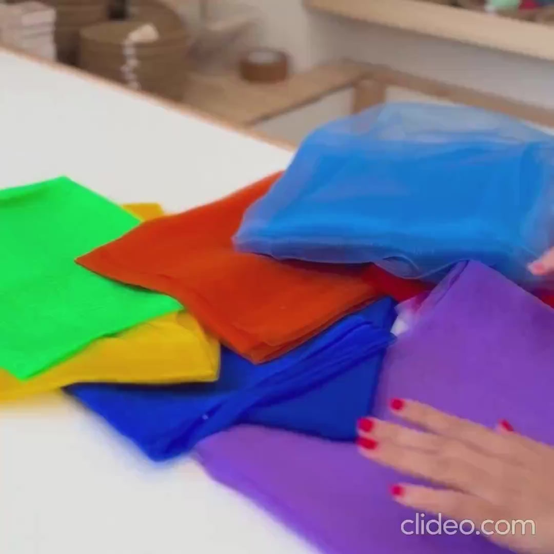 Tela pañuelo organza de colores