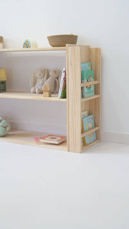 Estantería Montessori con librería al costado