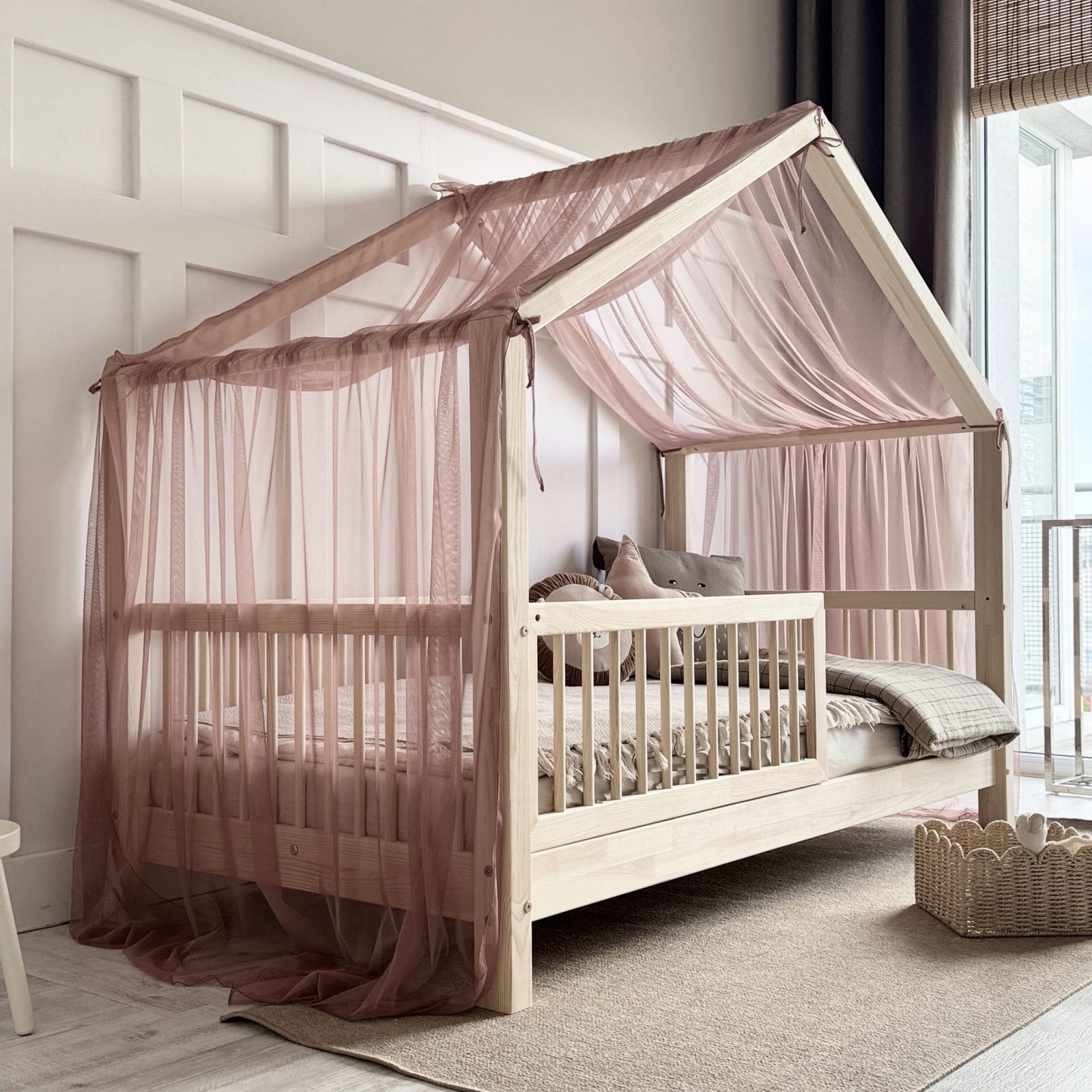 Dosel / tela de gasa cama montessori infantil ✨ - MINIPIU