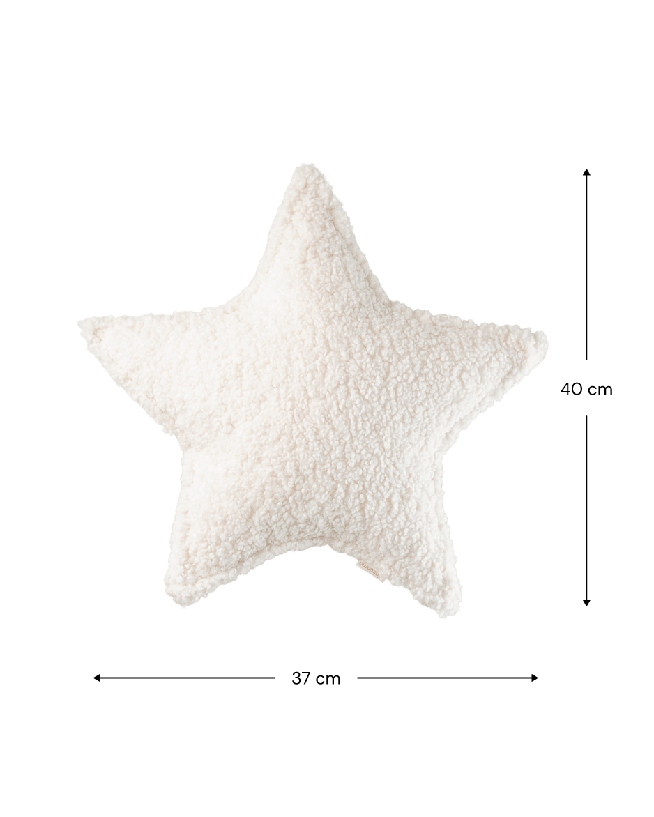 Cojin estrella blanca