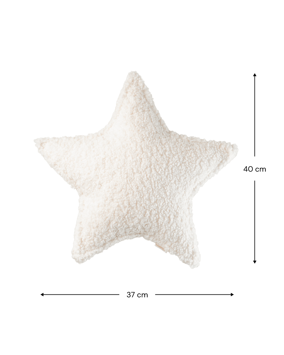 Cojin estrella blanca