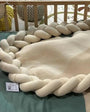 Trenza protector de cuna muselina beige 180cm - Seguridad y Comodidad para tu Bebé - MINIPIU