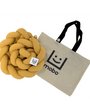 Trenza Protector de Cuna Algodón Mostaza 180cm - Seguridad y Suavidad para Tu Bebé - MINIPIU