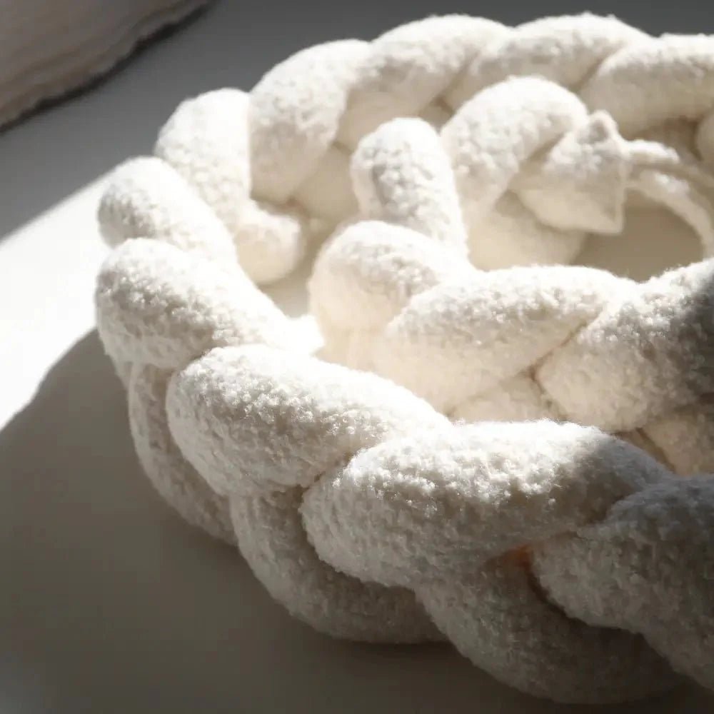 Trenza Protectora de Cuna y cama 200cm BOUCLE BLANCO - MINIPIU