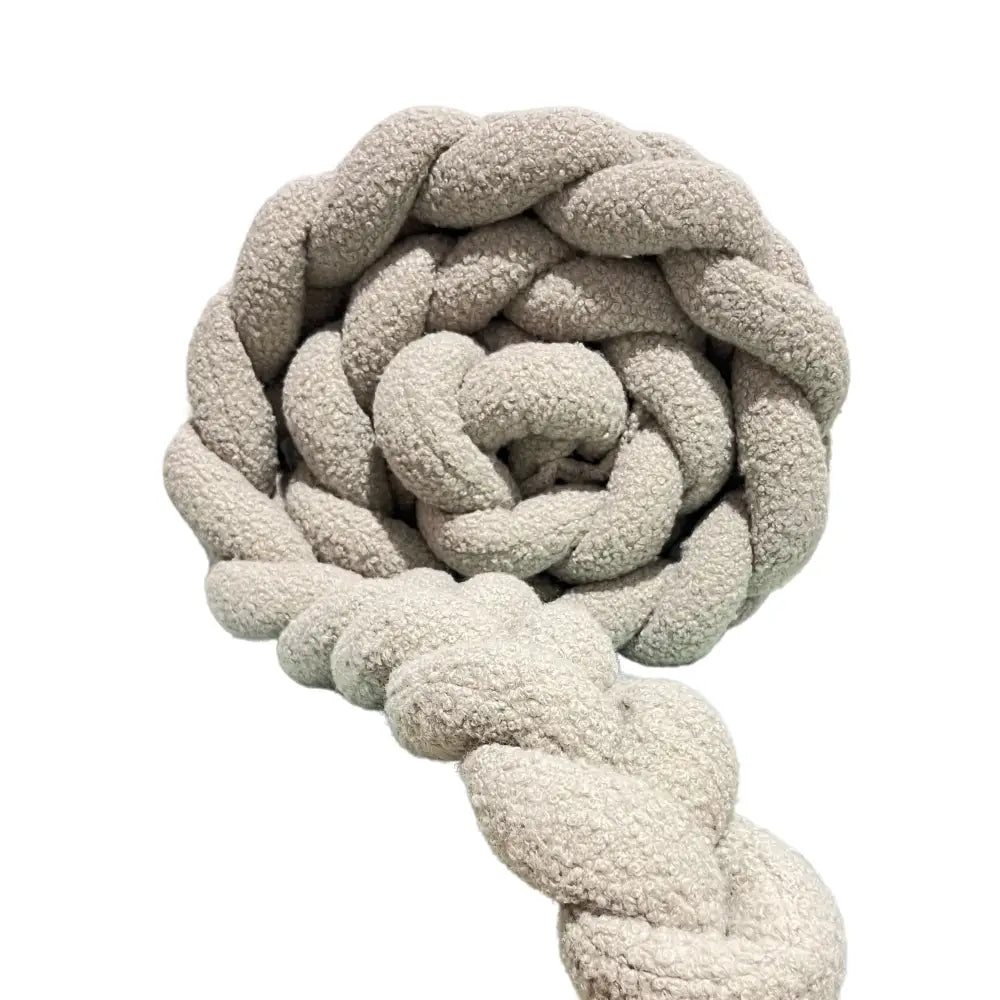 Trenza Protector de Cuna 200cm BOUCLE STONE - MINIPIU