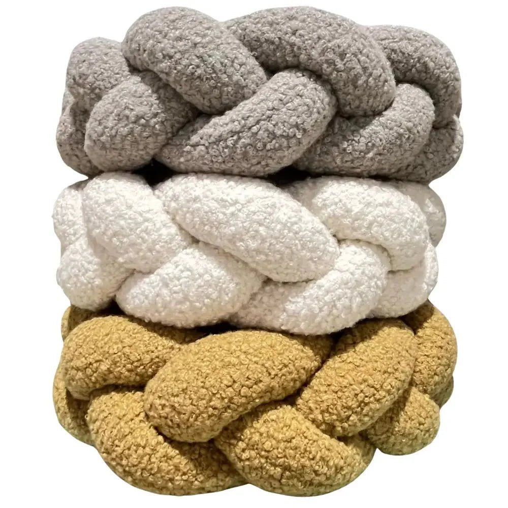 Trenza Protector de Cuna 200cm BOUCLE STONE - MINIPIU