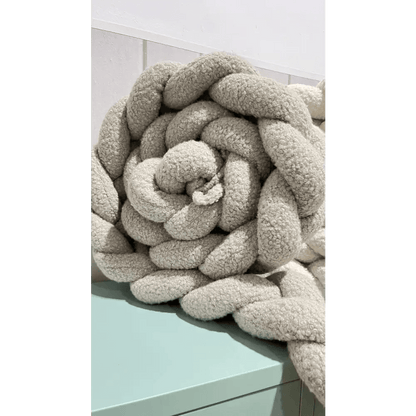 Trenza Protector de Cuna 200cm BOUCLE STONE - MINIPIU