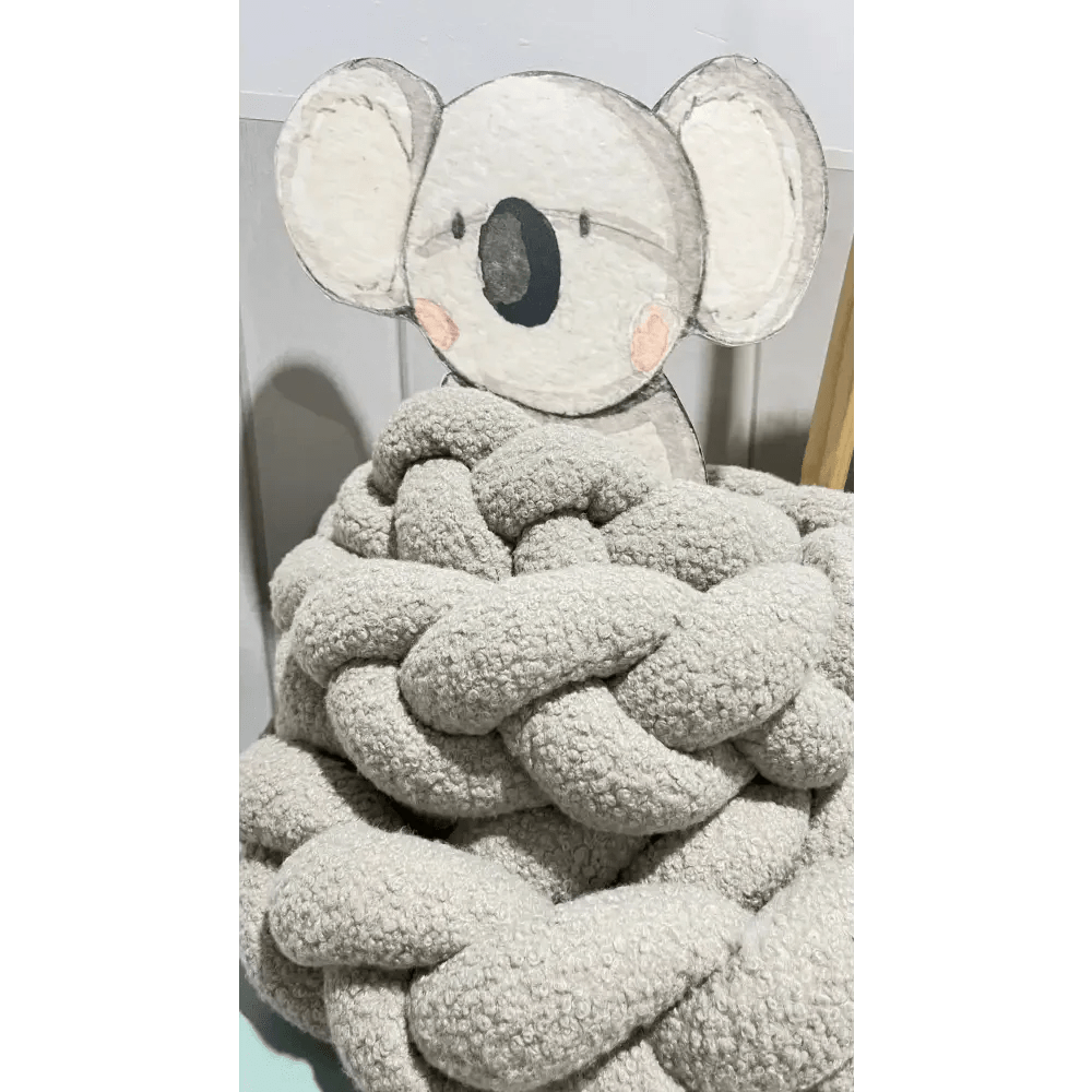 Trenza Protector de Cuna 200cm BOUCLE STONE - MINIPIU