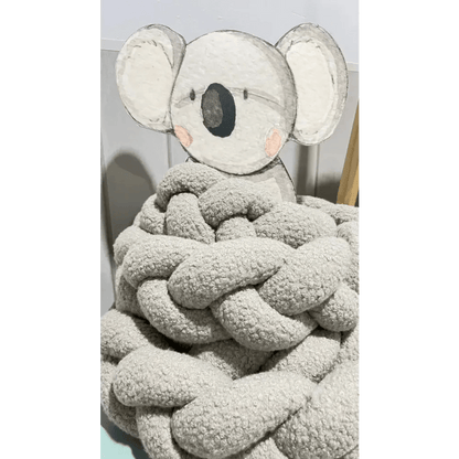 Trenza Protector de Cuna 200cm BOUCLE STONE - MINIPIU