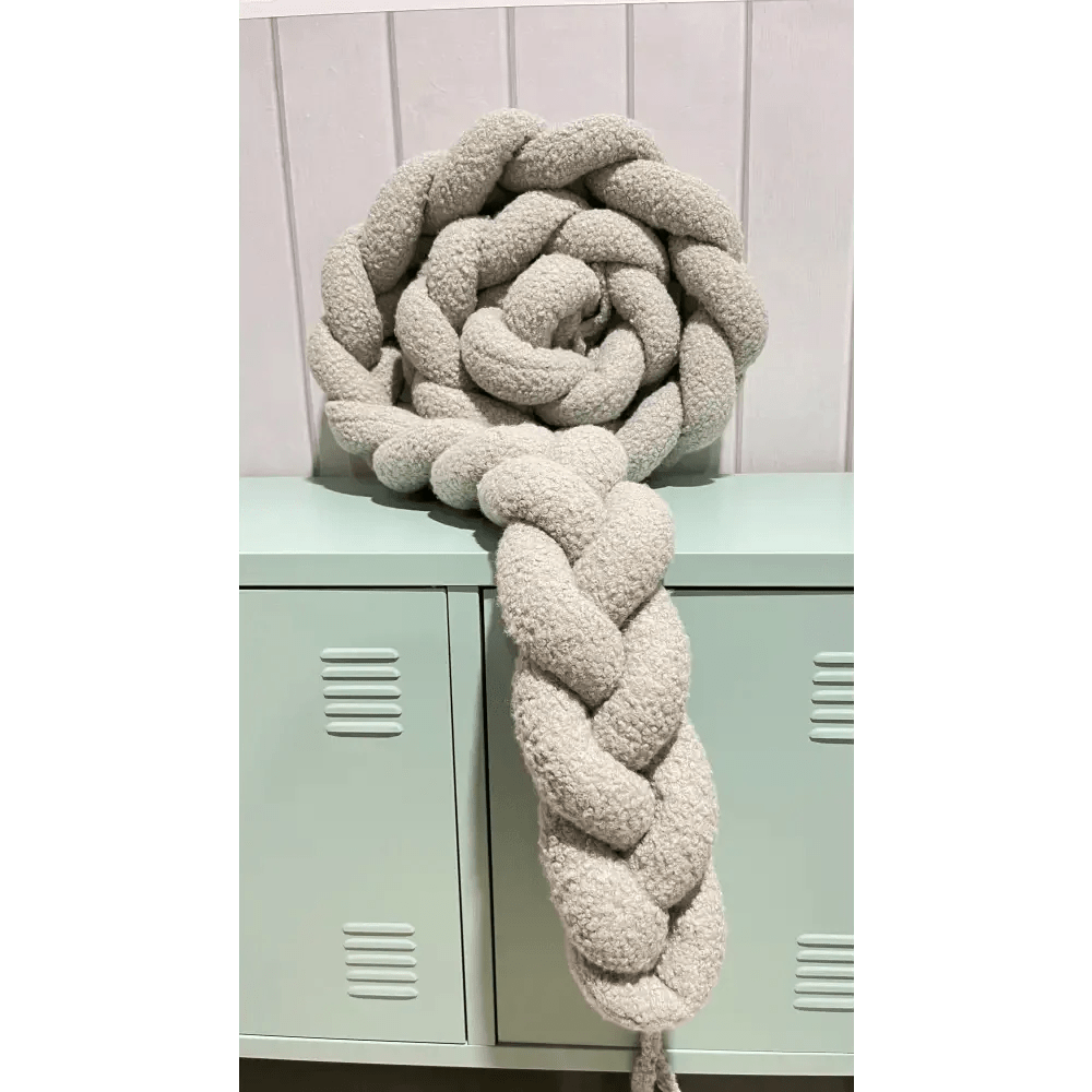 Trenza Protector de Cuna 200cm BOUCLE STONE - MINIPIU